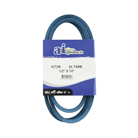 Aramid Blue V-Belt (1/2 X 74 ) 11.5 X5.7 X1